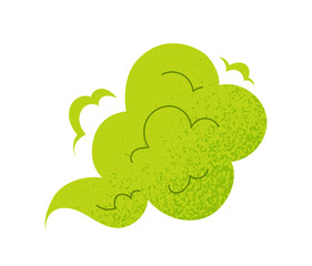 Stinky green cloud concept