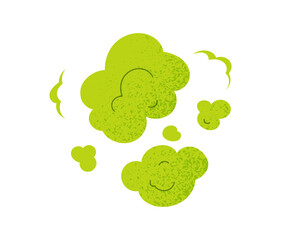 Stinky green cloud concept