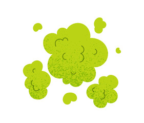 Stinky green cloud concept