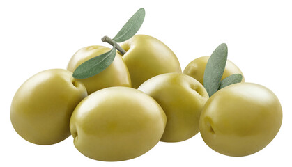 Delicious olives cut out