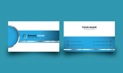 minimalist simple layout business card.