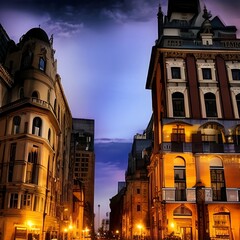 Obraz premium old town hall background