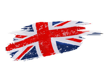 british flag with grunge effect, destruction effect, union jack - obrazy, fototapety, plakaty