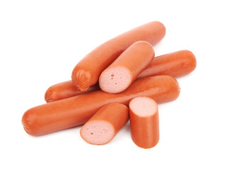Fresh sausages isolated
