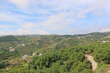 Obraz premium Mountains of Andalucia from Frigiliana, Spain