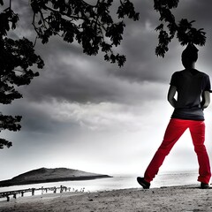 silhouette of a person