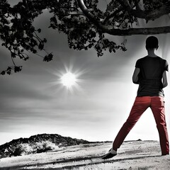 silhouette of a person