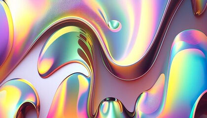 Holographic Foil - Abstract Background - Texture - Generative AI