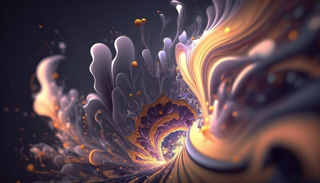 Exotic Matter - Quantum Physics - Created with Generative AI technology.