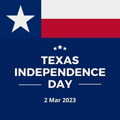 Texas independence day instagram post social media template