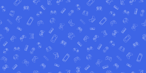 Gamepad Video game controller background © Darcraft