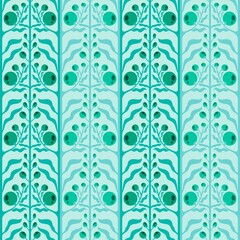 Floral seamless berries flower pattern for fabrics and textiles and packaging and gifts and cards and linens and kids