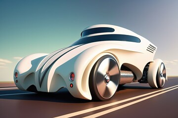 a car that drives itself without a driver at the wheel. Generative AI