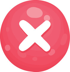 Obraz premium Reject button and progress-bar, bright different form of button for games and app.