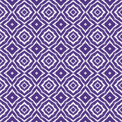 Geometric seamless pattern. Purple symmetrical