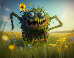 Springtime Allergy Monster | Generative AI