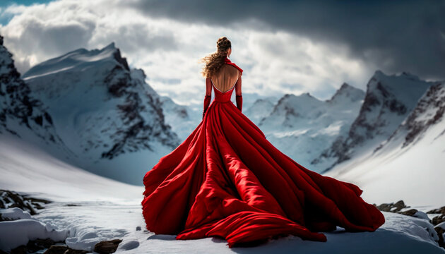 strapless open back dress Scarlet Button Dress with Square Neck – Vintage Fairytale Winter Outfit