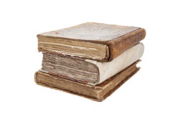 Stacks of old paper books