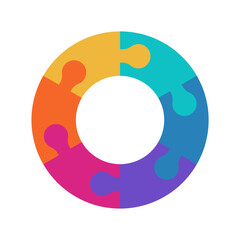 Six Steps Circle Infographic Steps