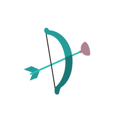 Isolated colored arrow and bow toy icon Vector