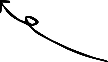 arrow design illustration isolated on transparent background 