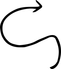 arrow design illustration isolated on transparent background 