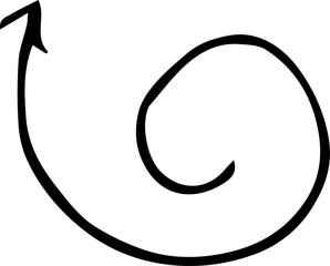 arrow design illustration isolated on transparent background 