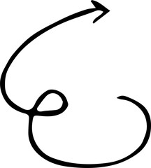 arrow design illustration isolated on transparent background 