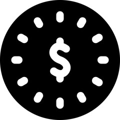 Fototapeta premium time is money icon