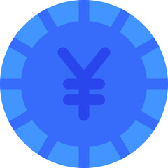 Obraz premium coin yen icon