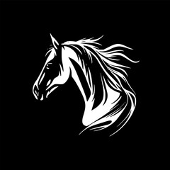 Fototapeta na wymiar Horse - High Quality Vector Logo - Vector illustration ideal for T-shirt graphic