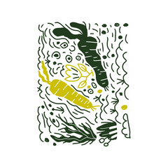 Vector GDN doodle art