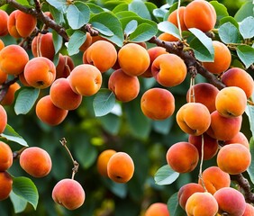 apricots on a branch
