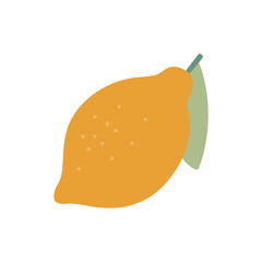lemon illustration isolated on white background