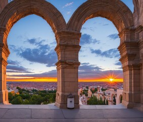 view of the city of barcelona