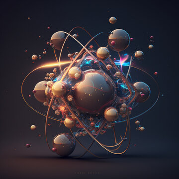 3D Images of Silver Atoms for Study and Research, Silver Atoms, Atoms, Scientific Image, Study and Research, 3D Images