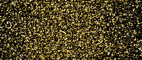 Gold glitter background, vector. Golden glitter background for greeting card, cover, wallpaper and banner. Backdrop for brochure, vip flyer and party leaflet. Abstract concept, vector illustration
