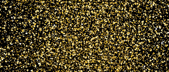 Gold glitter background, vector. Golden glitter background for greeting card, cover, wallpaper and banner. Backdrop for brochure, vip flyer and party leaflet. Abstract concept, vector illustration