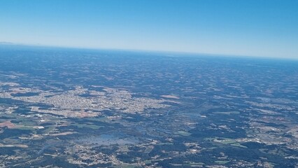 aerial view of the city