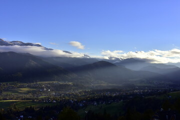 Tatry, góry, Zakopane, panorama, TPN, Park, poranek, lato, 