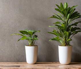 green plant in pot on wooden table