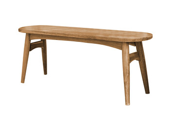 Wooden modern bench japanese style