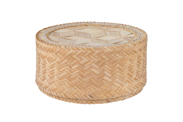 Bamboo rice box.