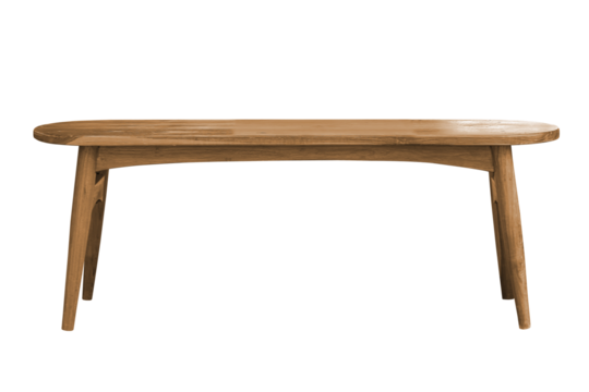 Wooden modern bench japanese style