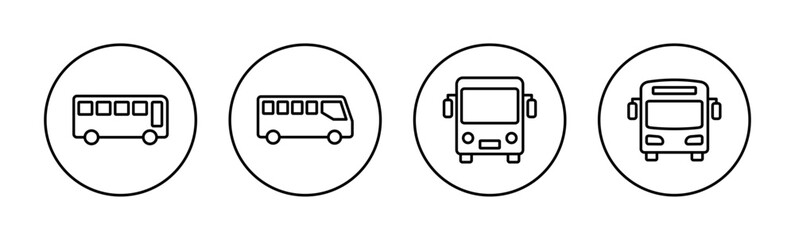 Bus icon vector for web and mobile app. bus sign and symbol. transport symbol