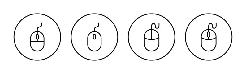 Mouse icon vector for web and mobile app. click sign and symbol. pointer icon vector.