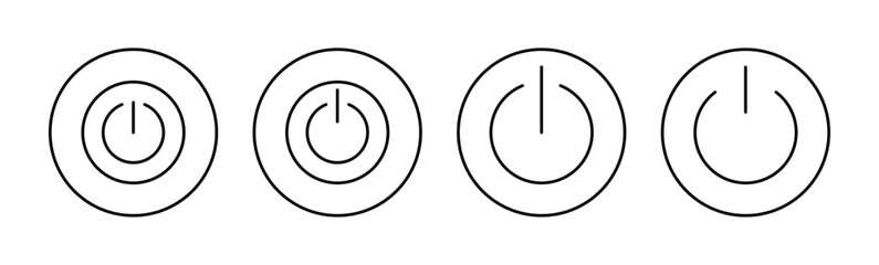 Power icon vector for web and mobile app. Power Switch sign and symbol. Electric power