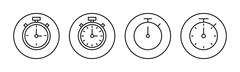 stopwatch icon vector for web and mobile app. Timer sign and symbol. Countdown icon. Period of time