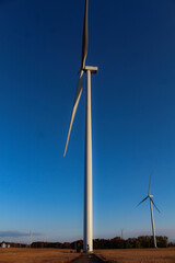 wind turbine in the wind