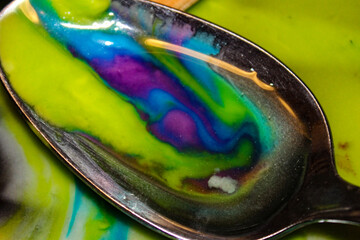 swirled color spoon